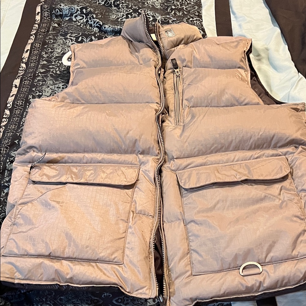 Volcom Tan Puffer Vest